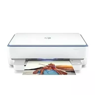 image of HP - ENVY 6065e Wireless All-in-One Inkjet Printer with 6 months of Instant Ink included with HP+ - Gray with sku:bb22124202-bestbuy