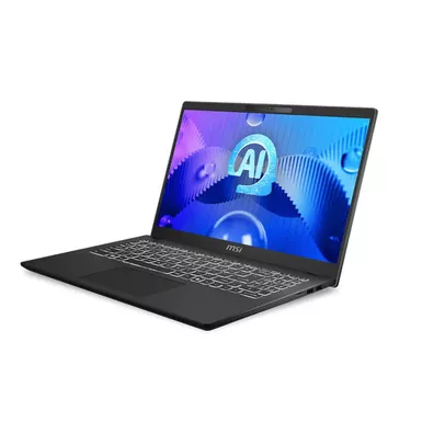 MSI Modern 15 H AI C1MG-060US 15.6" Full HD Laptop, Intel Core Ultra 9 185H 2.3GHz, 64GB RAM, 1TB SSD, Windows 11 Pro, Classic Black