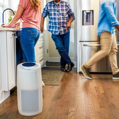 Alt View Zoom 13. Instant - HEPA Air Purifier for Large Rooms Removes 99.9% of Dust, Smoke, & Pollen with Plasma Ion Technology - Pearl