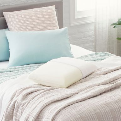 image of Comfort Revolution Molded Memory Foam Pillow - Standard with sku:f01-00075-st0-tsi