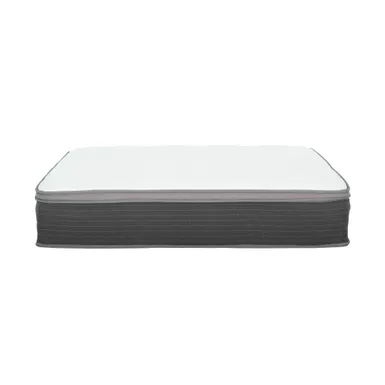 image of Equilibria 12 in. Medium Memory Foam & Pocket Spring Hybrid Euro Top Bed in a Box Mattress, Twin with sku:56273-primo