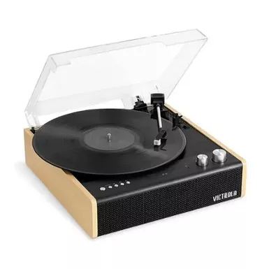 image of Victrola - Eastwood Bluetooth Record Player - Bamboo with sku:bb21732672-bestbuy