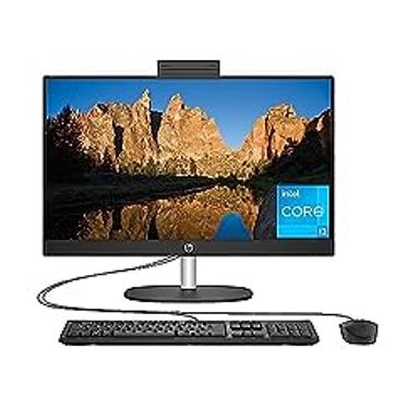 image of HP 23.8 inch All-in-One Desktop PC, FHD Display, Intel Core i3-N300, 8 GB RAM, 256 GB SSD, Intel UHD Graphics, Windows 11 Home, 24-cr0030 (2023), Shell White with sku:ihp7g9s5aaba-adorama