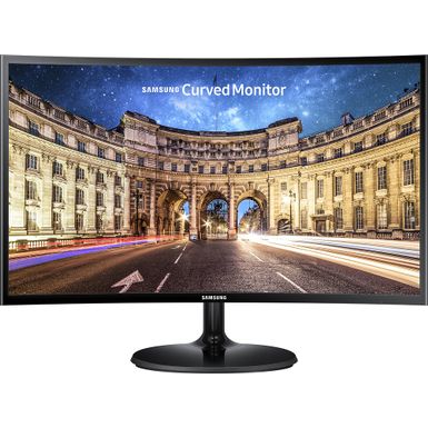image of Samsung - CF390 Series 24" LED Curved HD FreeSync Monitor - Black with sku:bb19958997-5044601-bestbuy-samsung