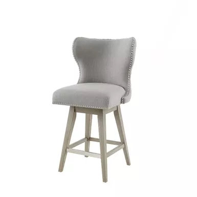 Enzo Grey Swivel Counter Stool