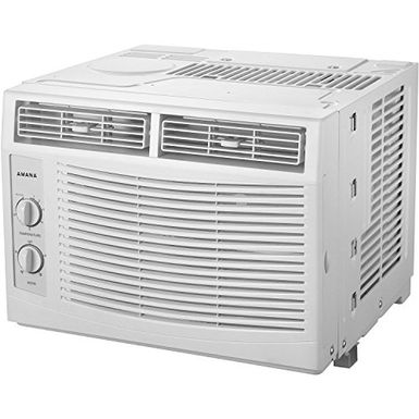 image of Amana 5,000 Btu 115V Window-Mounted Air Conditioner with Mechanical Controls with sku:amap050bw-electronicexpress