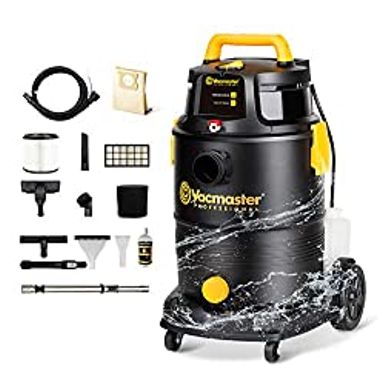 image of Vacmaster Wet Dry Shampoo Vacuum Cleaner 3 in 1 Portable Carpet Cleaner 8 Gallon 5.5 Peak HP Power Suction with sku:b088wgsq31-cle-amz