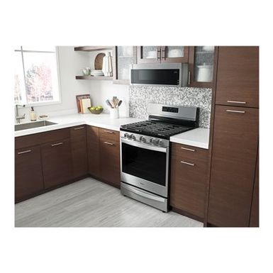 image of Whirlpool 1.1 Cu. Ft. Fingerprint Resistant Stainless Steel Low Profile Microwave Hood Combination with sku:wml75011hz-electronicexpress