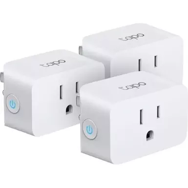 image of TP-Link - Tapo Smart Wi-Fi Plug Mini with Matter (3-pack) - White with sku:bb22138416-bestbuy