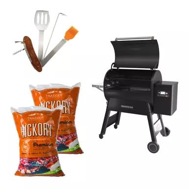 image of Traeger - Ironwood 885 Smart Pellet Grill w/ Multi-Tool & Pellets with sku:iw885sg2pts-powersales