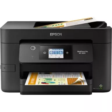 image of Epson - WorkForce Pro WF-3820 Wireless All-in-One Printer with sku:bb21627387-bestbuy