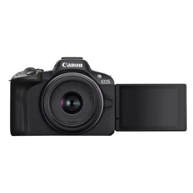 image of Canon - EOS R50 Mirrorless Camera w/ RF-S18-45mm F4.5-6.3 IS STM Lens Kit with sku:bb22094953-bestbuy