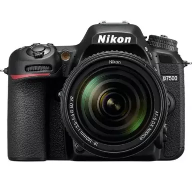 image of Nikon D7500 Black Digital Slr Camera 18-140mm Vr Lens Kit with sku:bb20723071-bestbuy