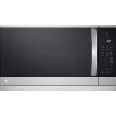 image of LG - 2.1 Cu. Ft. Over-the-Range Smart Microwave with Sensor Cooking and ExtendaVent 2.0 - Stainless Steel with sku:bb22065487-bestbuy