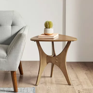 Rent to own Walker Edison - Modern Glam Minimal Round Side Table ...