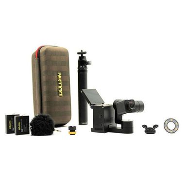 image of Idolcam VIP Package with 3-Axis 4K Gimbal Camera, 16mm Wide-Angle Lens, 10mm Fisheye Lens, VlogStar External Mic with sku:idlvip0031sv-adorama