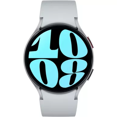 image of Samsung - Galaxy Watch6 Aluminum Smartwatch 44mm BT - Silver with sku:bb22144630-bestbuy