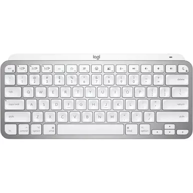 image of Logitech MX Keys Mini TKL Bluetooth Keyboard For Apple mac OS, iPad OS - Pale Gray with sku:bb21828504-bestbuy