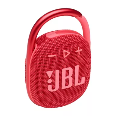 image of JBL Clip 4 Ultra-Portable Waterproof Speaker Red with sku:jblclip4redam-powersales