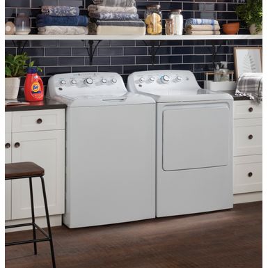 Alt View Zoom 19. GE - 7.2 Cu. Ft. Electric Dryer - White