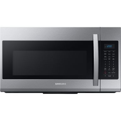 image of Samsung - 1.9 Cu. Ft.  Over-the-Range Microwave with Sensor Cook - Stainless steel with sku:me19r7041fs-almo