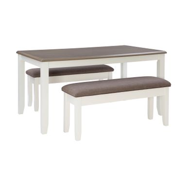 image of Andette Dining Table Taupe with sku:pfxs1390-linon