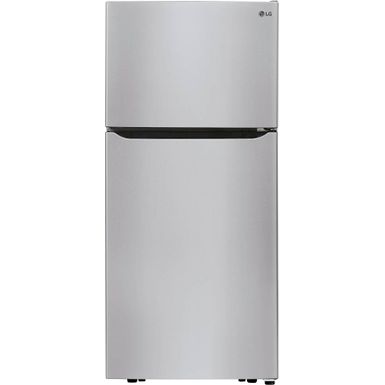 image of LG - 20.2 Cu. Ft. Top-Freezer Refrigerator - Stainless steel with sku:bb21291958-6360748-bestbuy-lg