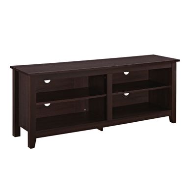 58-inch Espresso Wood TV Stand with Removable Mount - 58" Espresso Wood TV Stand with Mount