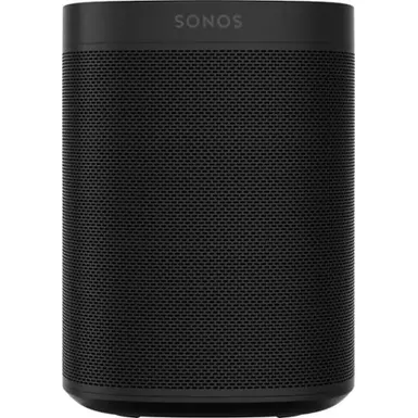 image of Sonos - One (Gen 2) Smart Speaker with Voice Control built-in - Black with sku:bb21192177-6333557-bestbuy-sonosinc