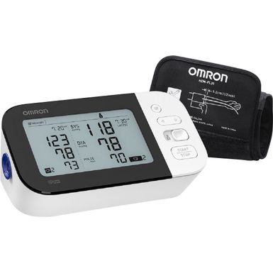 image of Omron - 7 Series - Wireless Upper Arm Blood Pressure Monitor - White/Black with sku:bb21314995-6370327-bestbuy-omronhealthcare