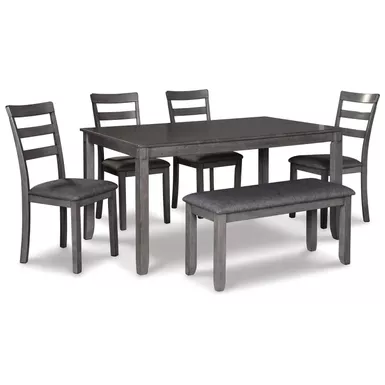 image of Bridson Rectangular Dining Room Table Set (6/CN) with sku:d383-325-ashley
