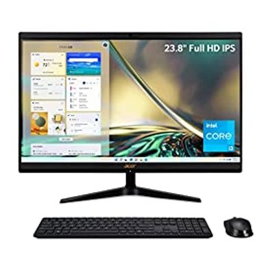 image of Acer Aspire C24-1700-UA91 AIO Desktop | 23.8" Full HD IPS Display | 12th Gen Intel Core i3-1215U | Intel UHD Graphics | 8GB DDR4 | 512GB NVMe M.2 SSD | Intel Wireless Wi-Fi 6 | Windows 11 Home with sku:b0b2kvqjm8-amazon