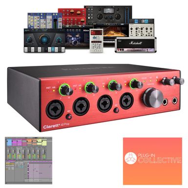 image of Focusrite Clarett+ 4Pre 8-Channel 18-In/8-Out Audio Interface with Software Suite for PC and Mac with sku:frcrtp3pre-adorama