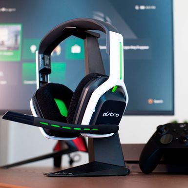 Left Zoom. Astro Gaming - A20 Gen 2 Wireless Stereo Over-the-Ear Gaming Headset for Xbox Series X|S, Xbox One, and PC - White/Green