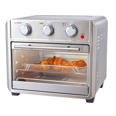 image of Brentwood 24 Quart Convection Air Fryer Toaster Oven - Silver with sku:gcvq_u9olrezwuuzl52gugstd8mu7mbs-overstock