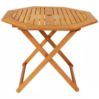 image of Sunnydaze Meranti Wood Octagon Outdoor Folding Patio Table - Brown with sku:8mdkcim9n3hbvrz34b9mnwstd8mu7mbs-overstock