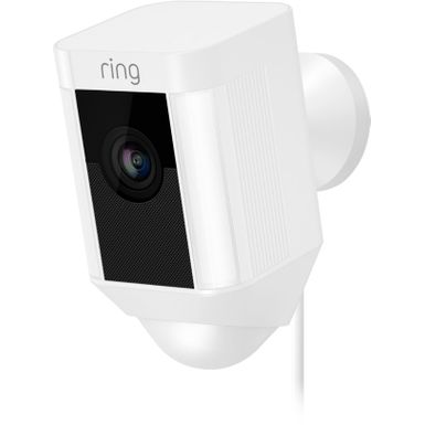 image of Ring - Spotlight Cam Wired (Plug-In)- White - White with sku:bb20715567-5839313-bestbuy-ring