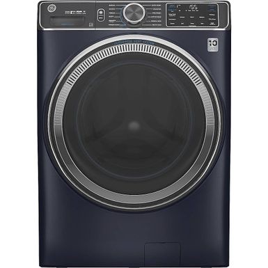 image of GE - 5.0 Cu Ft High-Efficiency Stackable Smart Front Load Washer w/UltraFresh Vent, Microban Antimicrobial & 1-Step Wash+Dry - Sapphire Blue with sku:bb21419791-6390372-bestbuy-ge