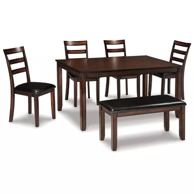image of Coviar Dining Room Table Set (6/CN) with sku:d385-325-ashley