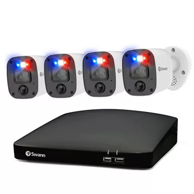 image of Swann Enforcer 8 Camera 8 Channel 4K Ultra HD DVR 2TB HDD Security System with sku:swdvk-856808mqb-us-powersales