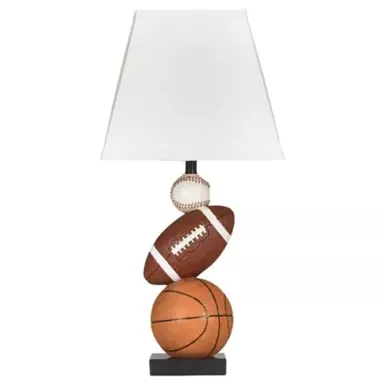 image of Brown/Orange Nyx Poly Table Lamp (1/CN) with sku:l815714-ashley