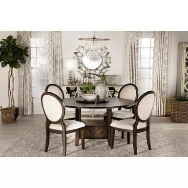 Twyla 5-piece Dining Set Dark Cocoa