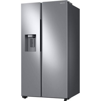 Left Zoom. Samsung - 27.4 Cu. Ft. Side-by-Side Refrigerator - Stainless steel