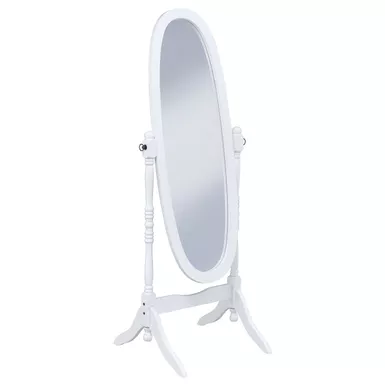 Foyet Oval Cheval Mirror White