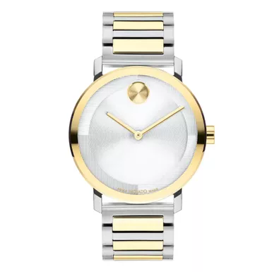 Movado - Men's Bold Evolution 2.0 Two-Tone Stainless Steel Watch Silver Dial