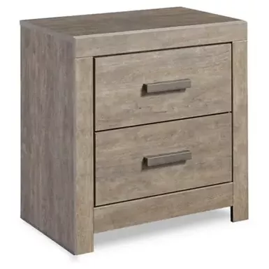 image of Gray Culverbach Two Drawer Night Stand with sku:b070-92-ashley