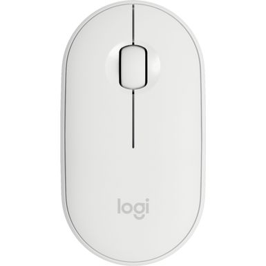 image of Logitech - Pebble i345 Bluetooth Optical Mouse for iPad - White with sku:bb21535824-6409100-bestbuy-logitech