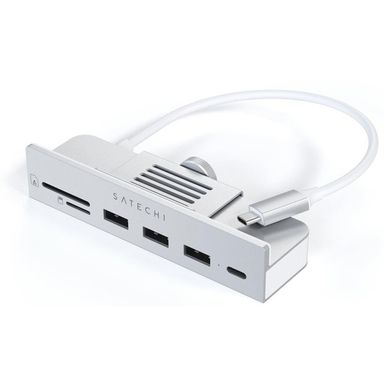 image of Satechi USB Type-C Clamp Hub for 24" iMac, Silver with sku:satstucichs-adorama