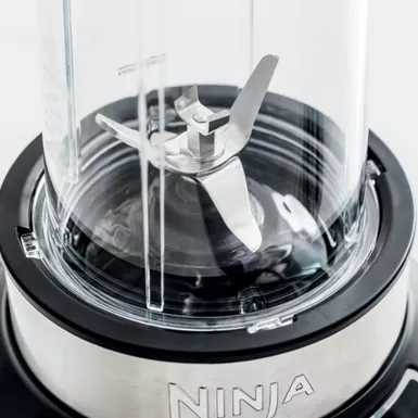 Ninja - Nutri-Blender Pro Personal Blender with Auto-iQ - Cloud Silver