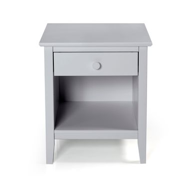 image of Taylor & Olive Snowberry 1-drawer Pine Wood Nightstand - Grey with sku:n0x009c_g47nf3rmvnqcnastd8mu7mbs-overstock